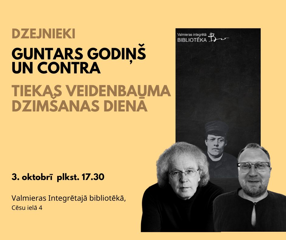 Dzejnieki Guntars Godiņš un CONTRA tiekas Veidenbauma dzimšanas dienā