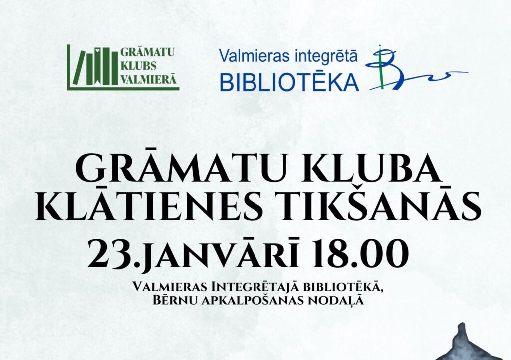 Valmieras Grāmatu kluba ikmēneša tikšanās